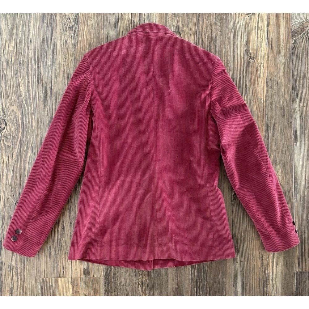 Vtg Worthington Corduroy Blazer Jacket Womens 10 Mauve Pockets Career Preppy - Picture 3 of 10